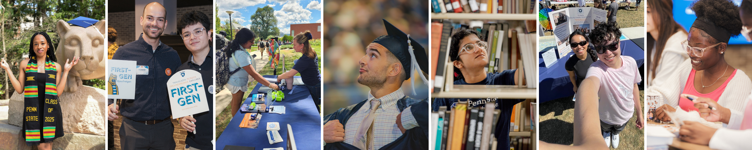 Photo collage of Penn State students