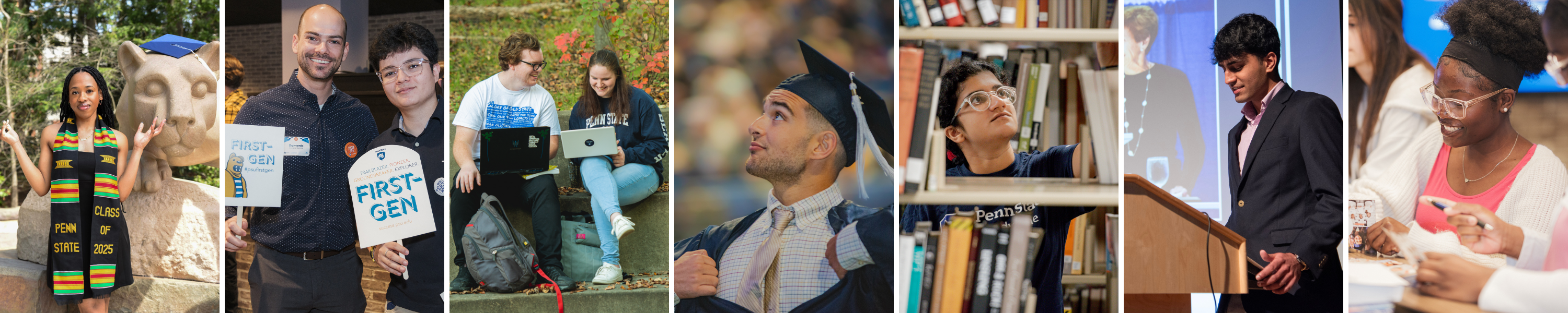 Photo collage of Penn State students